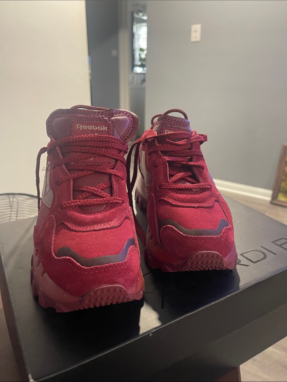 Reebok Black Women's Shoe Box with Size Label Cardi B